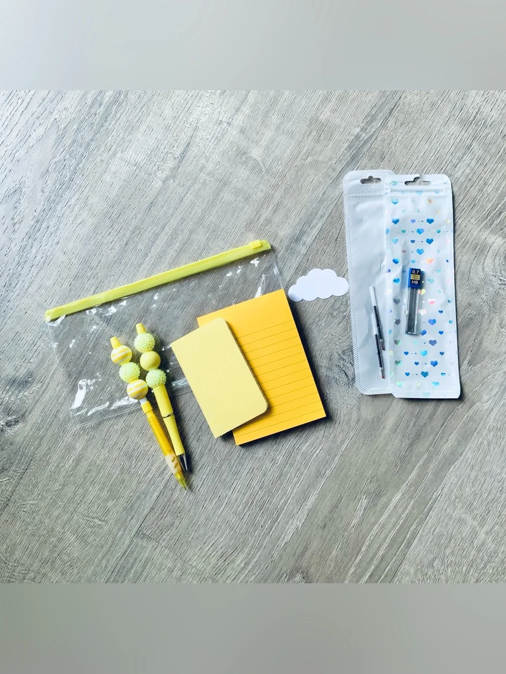 NEW📚 Homemade Crafted Beaded Pen & Pencil Stationery Set OS